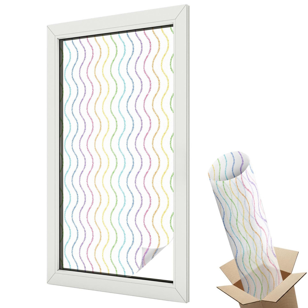 Fényvédő fólia ablakra Szivárvány vonalak