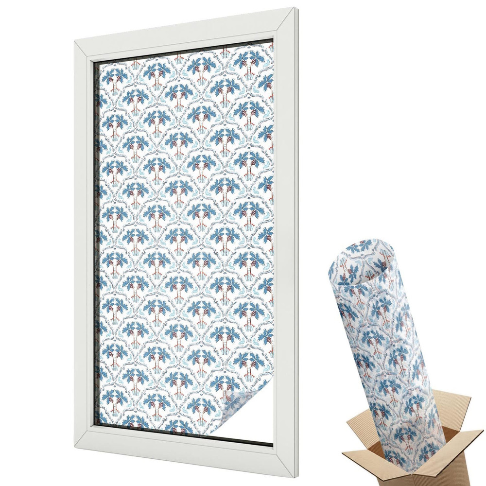 Fényvédő fólia ablakra Kék pálmafák