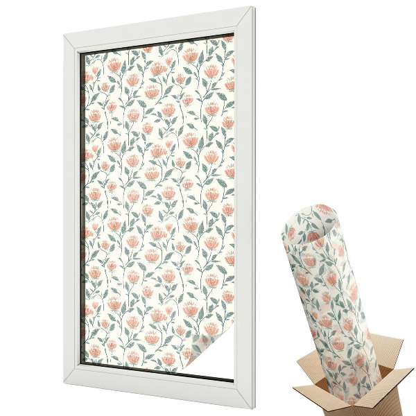 Fólia ablakra Virágminta