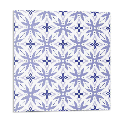 Vinyl csempe falra Geometrikus minta virágokkal