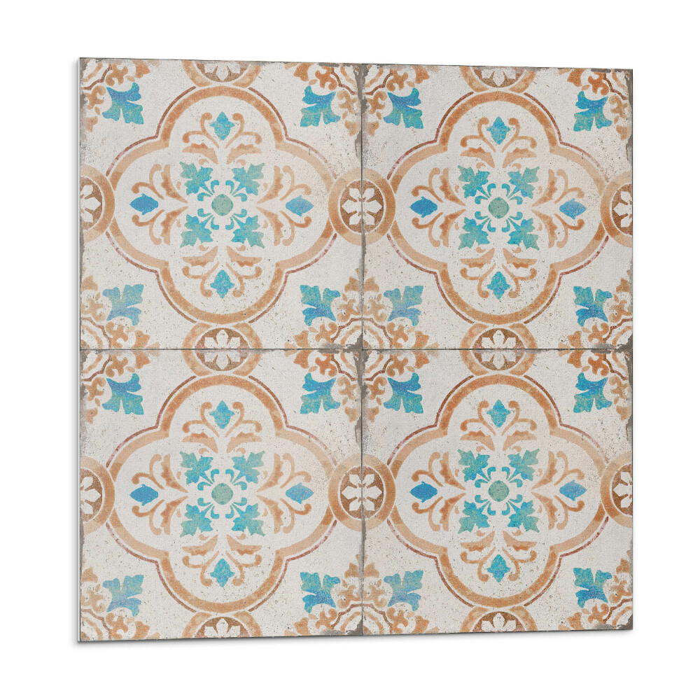 Öntapadós vinyl csempe Dekoratív motívum virágokkal