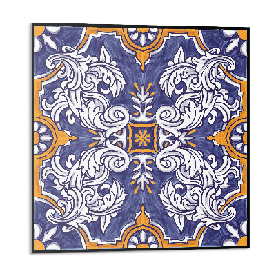 Vinyl csempe falra Virágminta díszekkel