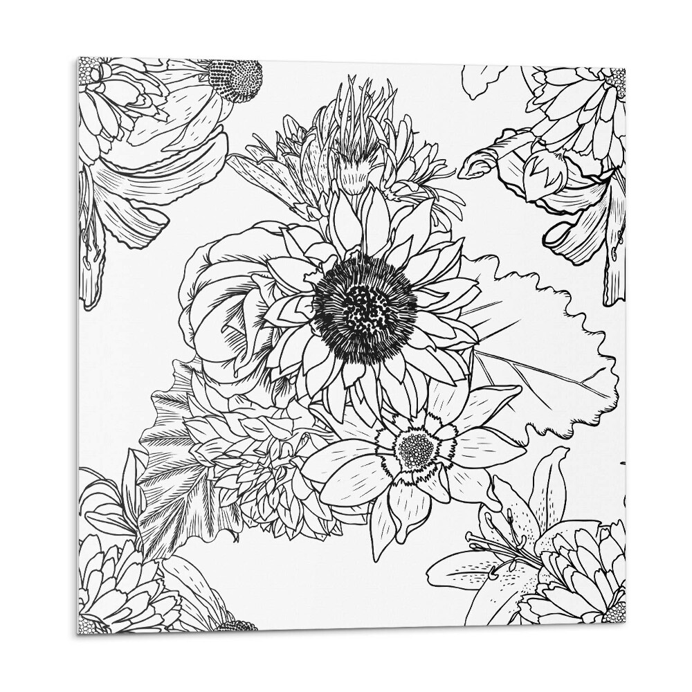 Vinyl csempe Virágos lineáris minta