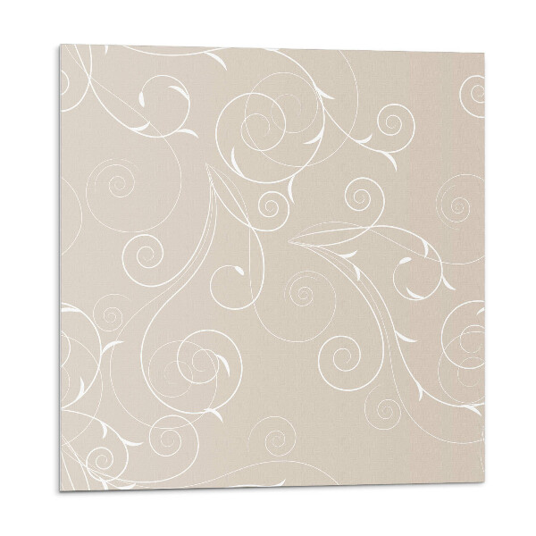 Vinyl csempe falra Finom spirálok és levelek