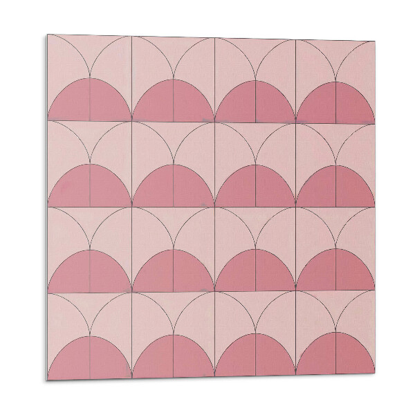 Vinyl csempe falra Geometriai félkörök az elrendezésben