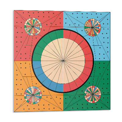 Öntapadós vinyl csempe Geometrikus minta körökkel