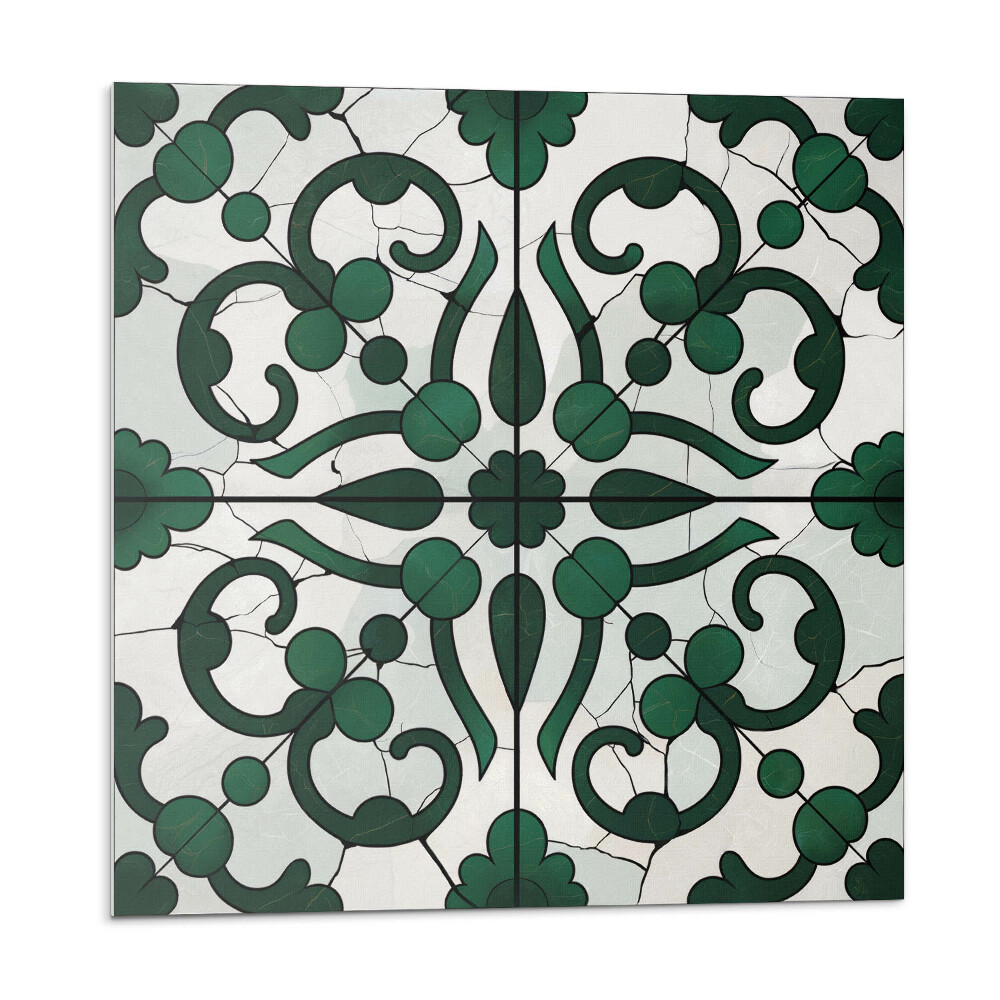 Öntapadós vinyl csempe Növényi minta díszekkel