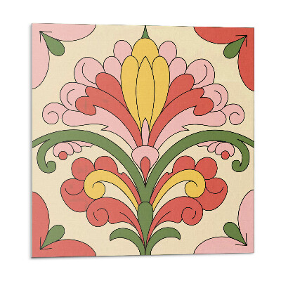 Vinyl csempe falra Virágos dekoratív minta