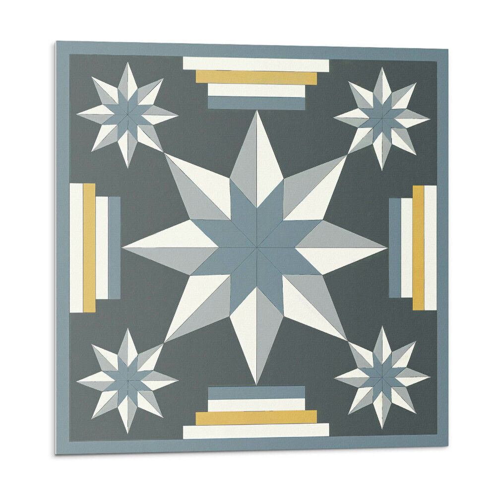 Vinyl csempe Csillag és téglalap geometria