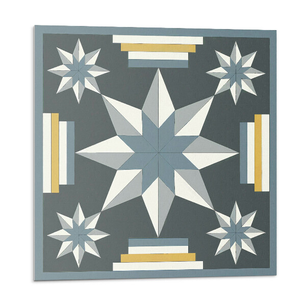 Vinyl csempe Csillag és téglalap geometria