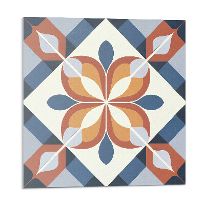 Vinyl csempe falra Geometrikus virágmintás