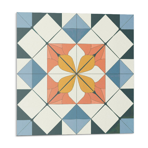 Vinyl csempe Geometrikus virágmintás