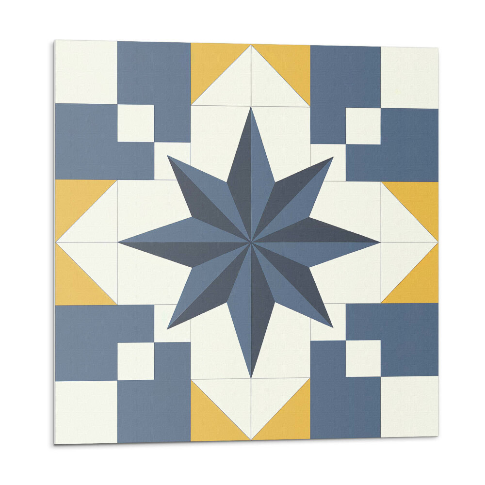 Öntapadós vinyl csempe Geometrikus csillagminta