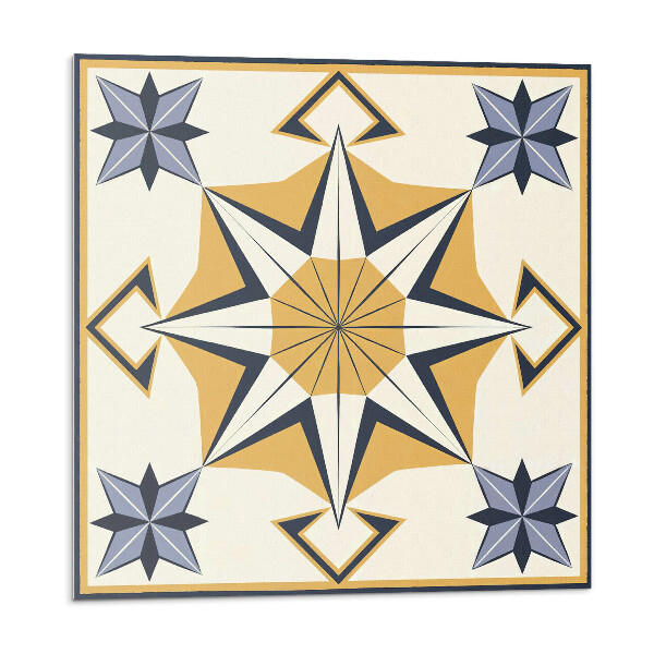 Öntapadós vinyl csempe Iránytű minta csillagokkal