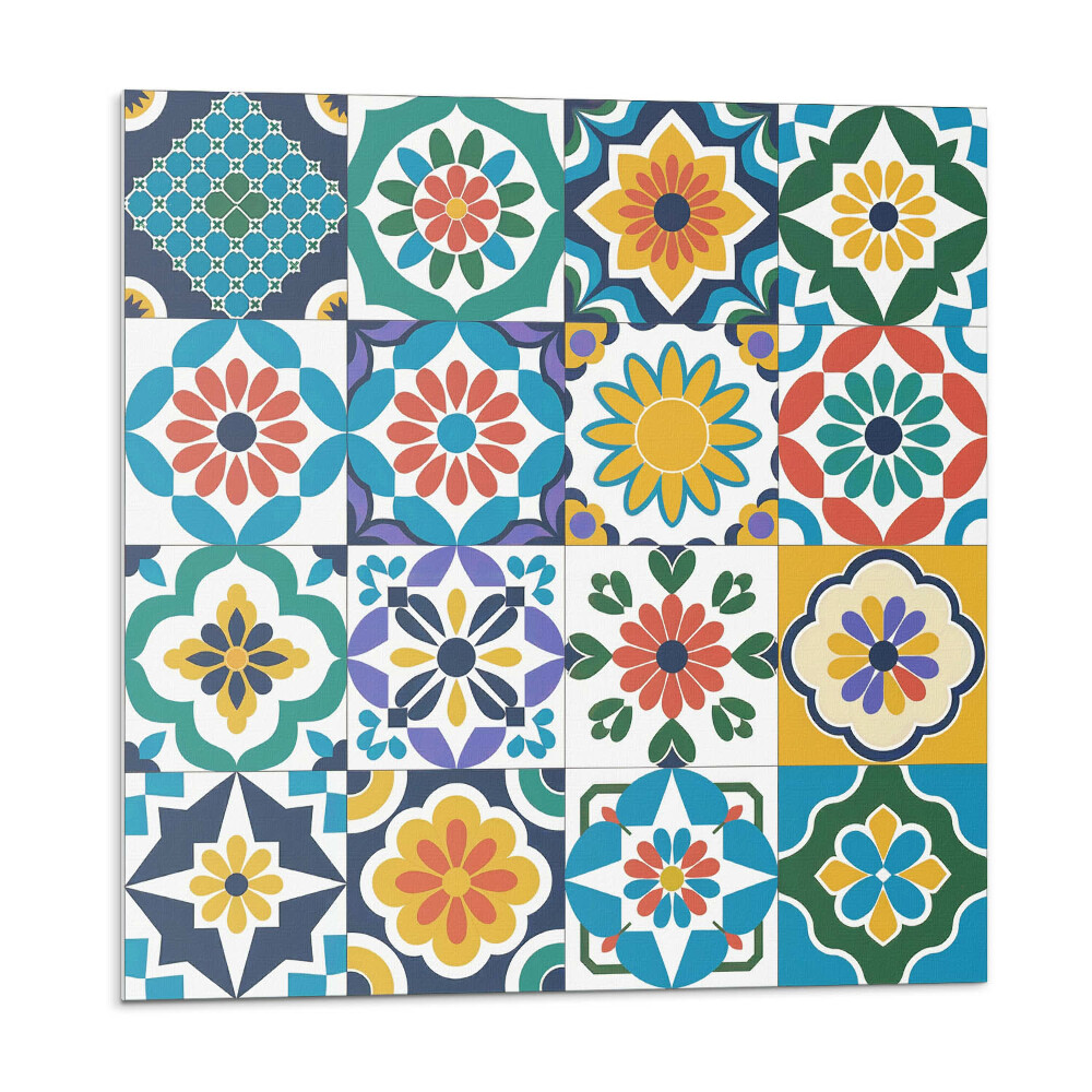 Öntapadós vinyl csempe Virág- és geometriai minták