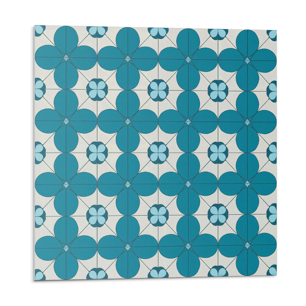 Öntapadós vinyl csempe Geometrikus virágmintás