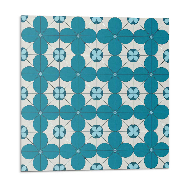 Öntapadós vinyl csempe Geometrikus virágmintás