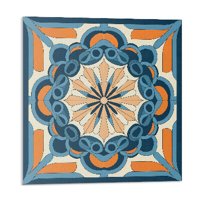 Öntapadós vinyl csempe Mandala minta virágmotívummal