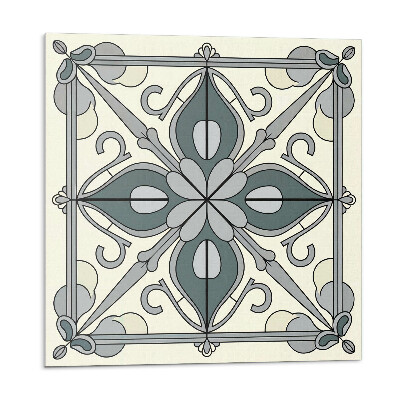 Vinyl csempe Virágminta díszekkel