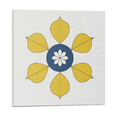 Öntapadós vinyl csempe Virágminta levelekkel