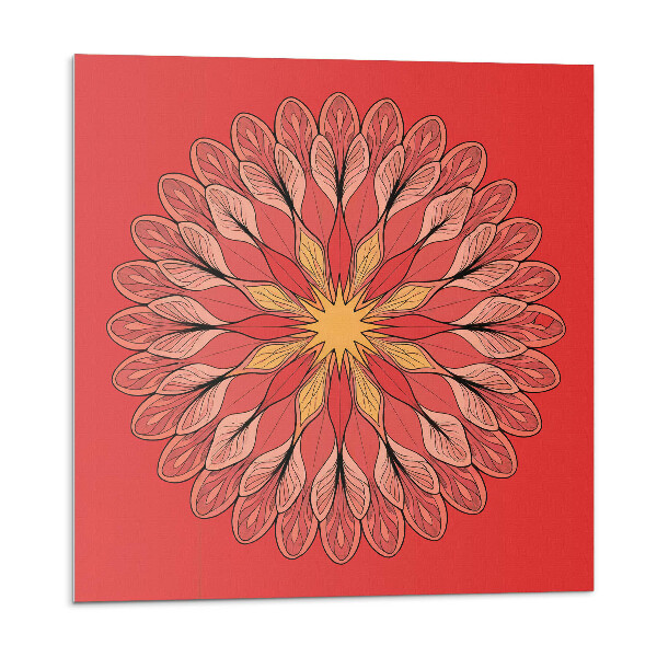 Vinyl csempe falra Virágmintás mandala
