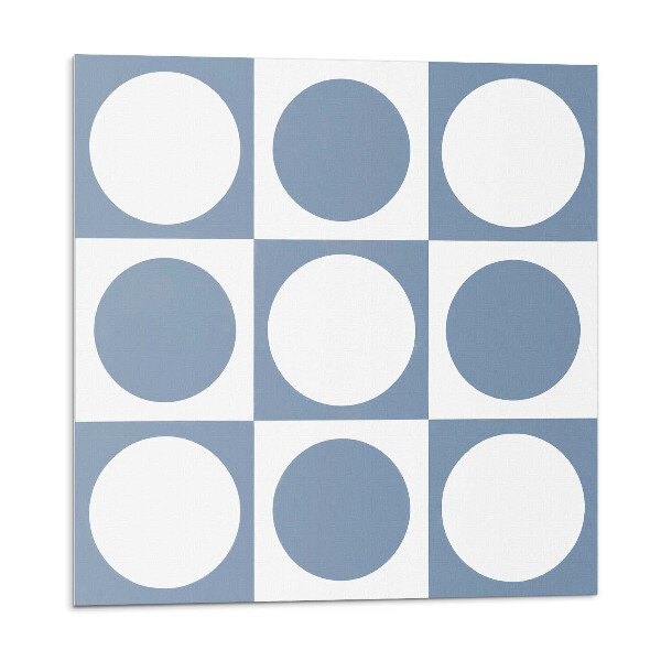 Vinyl csempe falra Geometriai körök egy rácsban
