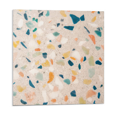 Vinyl csempe falra Színes töredékekkel díszített minta