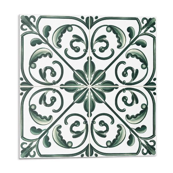 Öntapadós vinyl csempe Növényi minta díszekkel