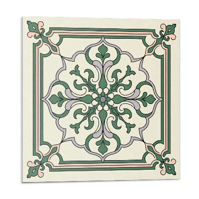 Vinyl csempe falra Virágminta díszekkel