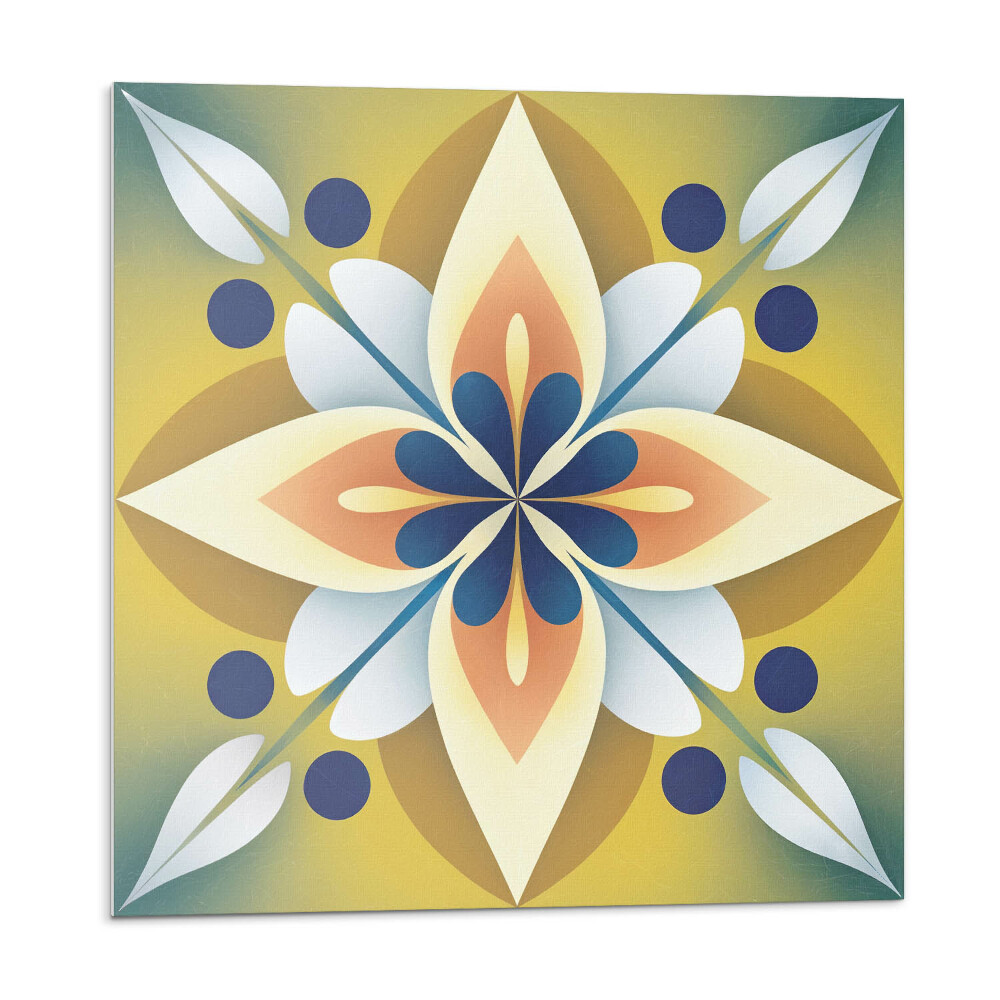 Öntapadós vinyl csempe Virágmintás mandala