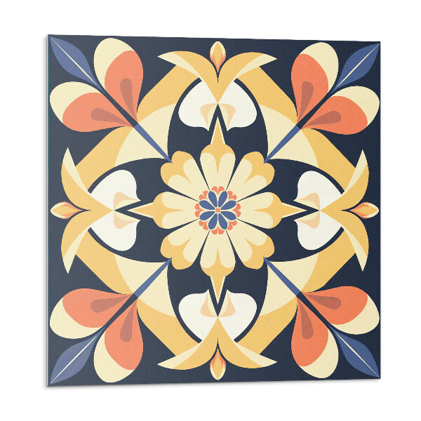 Öntapadós vinyl csempe Virágmintás mandala