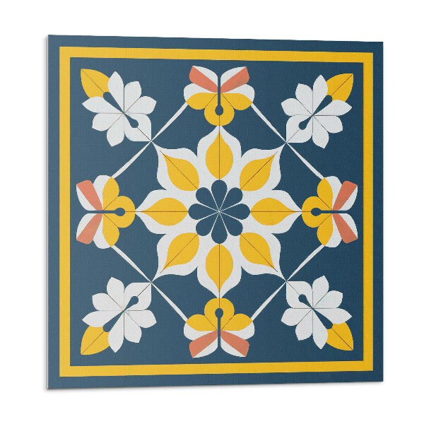 Vinyl csempe falra Virágminta szimmetriában