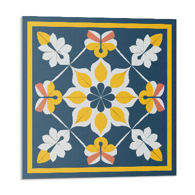 Vinyl csempe falra Virágminta szimmetriában