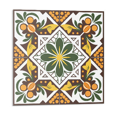 Öntapadós vinyl csempe Növényminta virágokkal