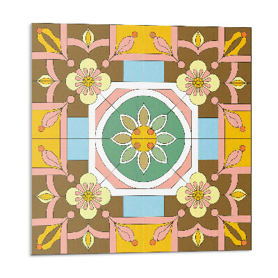 Vinyl csempe Virágminta a háttérben