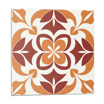 Vinyl csempe falra Virágminta levelekkel