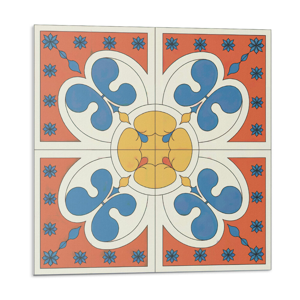 Vinyl csempe Stílusos virágminta