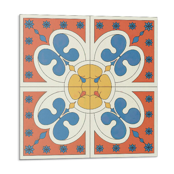 Vinyl csempe Stílusos virágminta