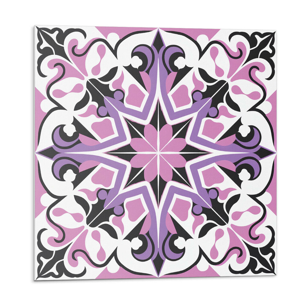 Öntapadós vinyl csempe Virágos csillagminta