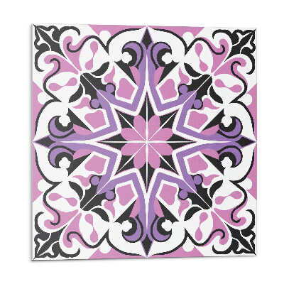 Öntapadós vinyl csempe Virágos csillagminta