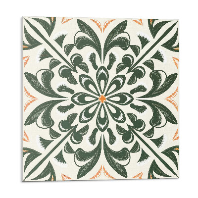 Vinyl csempe Virágminta levelekkel