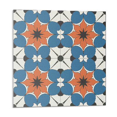 Öntapadós vinyl csempe Virágminta a háttérben