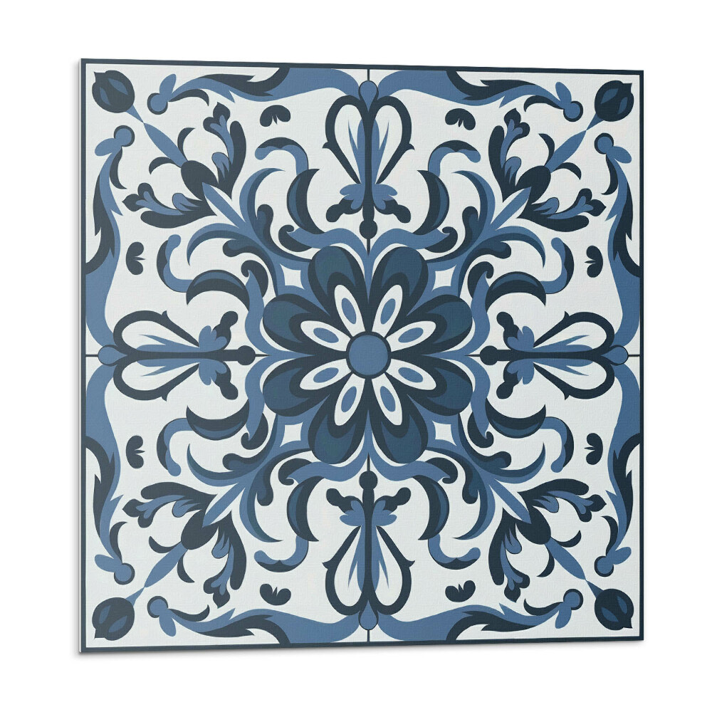 Öntapadós vinyl csempe Virágminta díszekkel