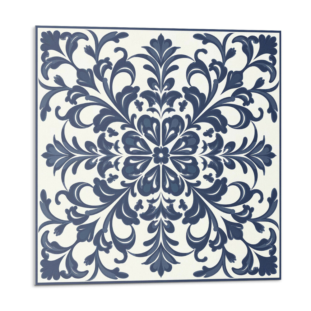 Vinyl csempe Virágminta levelekkel