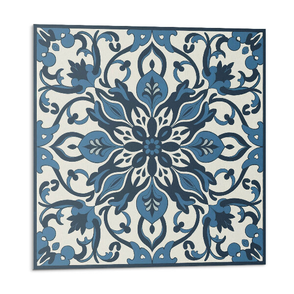 Vinyl csempe falra Virágminta levelekkel