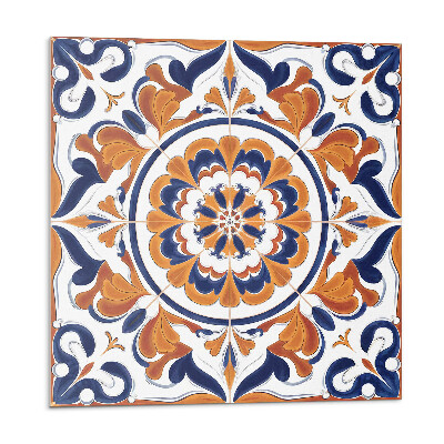 Öntapadós vinyl csempe Virágminta körben