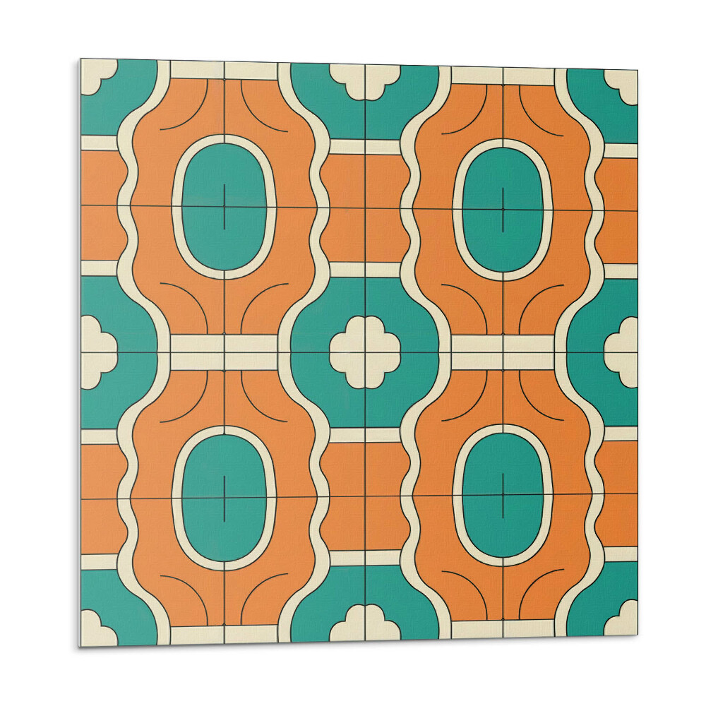 Öntapadós vinyl csempe Geometrikus kockás minta