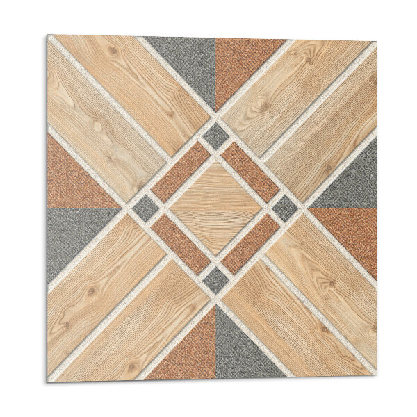 Vinyl csempe falra Geometrikus minta fával