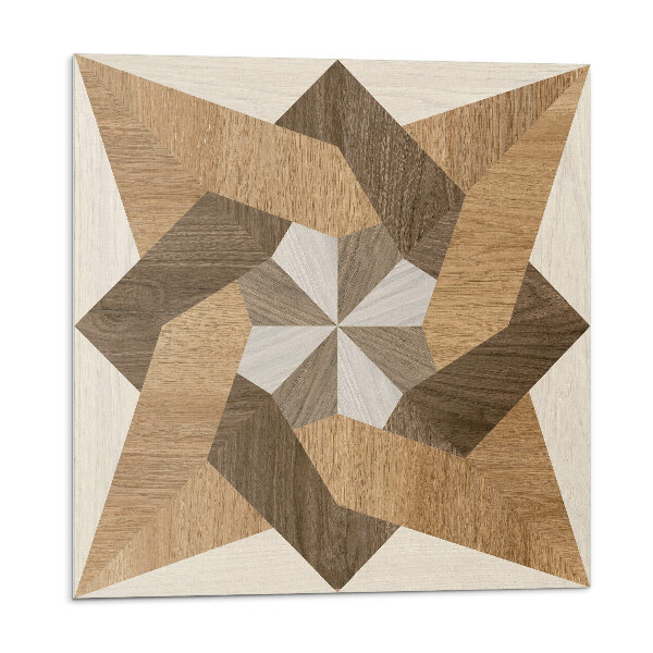 Vinyl csempe Sokszögű fa mozaik