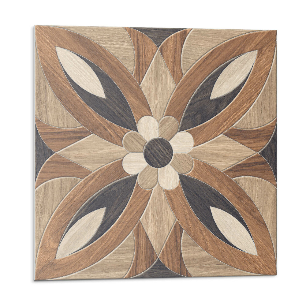 Vinyl csempe falra Virágminta fából